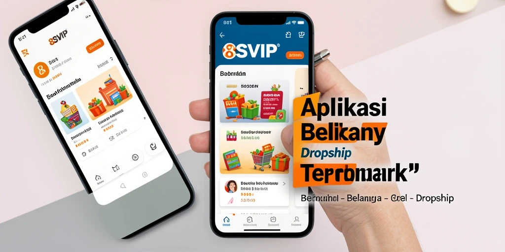 Antarmuka aplikasi 8SVIP yang memudahkan proses Dropship.