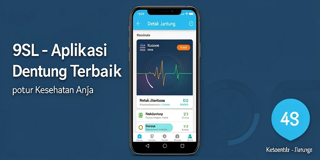 Antarmuka aplikasi 9SL untuk detak jantung yang mengesankan.