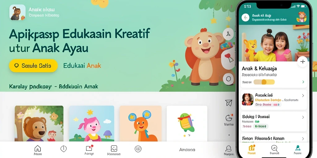 Tampilan antarmuka S13 yang interaktif dan ramah anak.